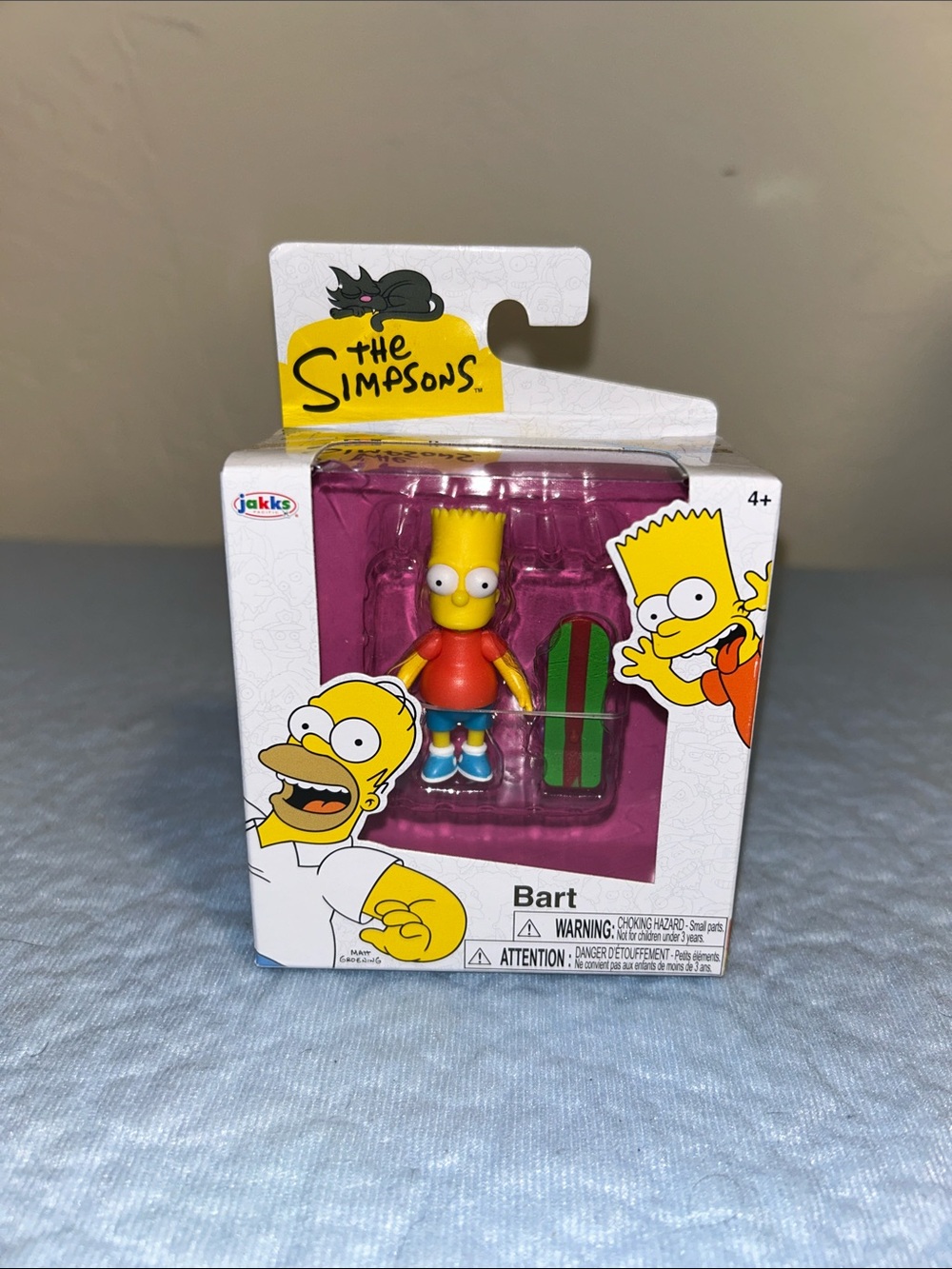 The Simpsons Bart Simpson 2.5 inch Mini Toy with skateboard figurine 2024